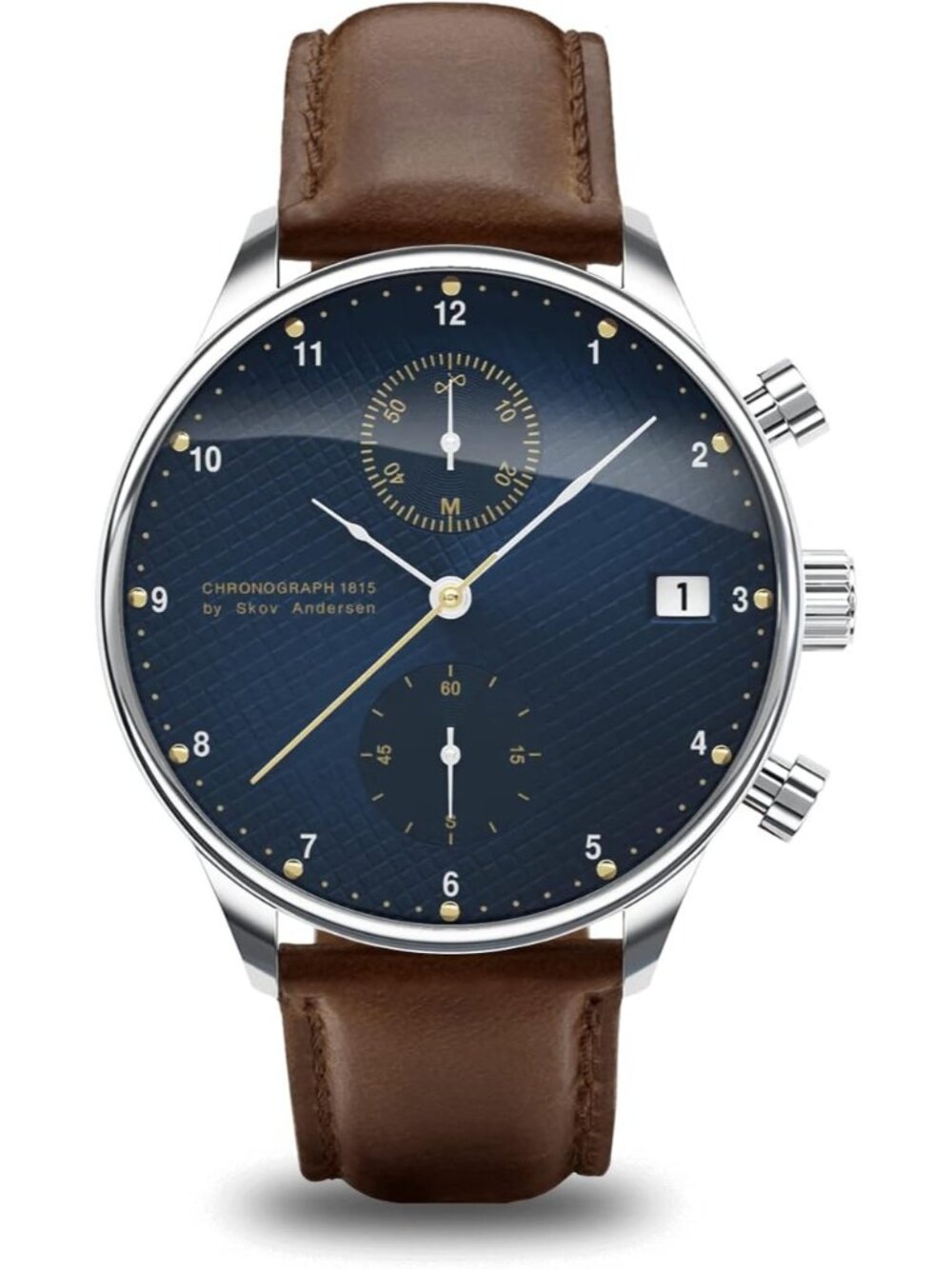 About Vintage 1815 Chronograph Mens Watch Stainless Steel Analog Waterproof